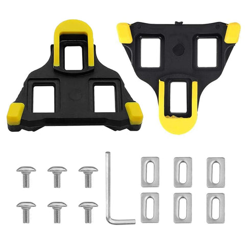 Cleats for Cycling Shoes - 2pcs Bicycle Pedal Cleats Compatible with Shimano SPD-SL SM-SH11-6 Degrees Road Bike Cycling Shoes Replacement Cleats for Indoor Outdoor Cycling Sport