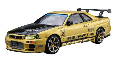 Aoshima Top Secret BNR34 Skyline GT-R â€˜02 Nissan 1:24 Scale Model Kit
