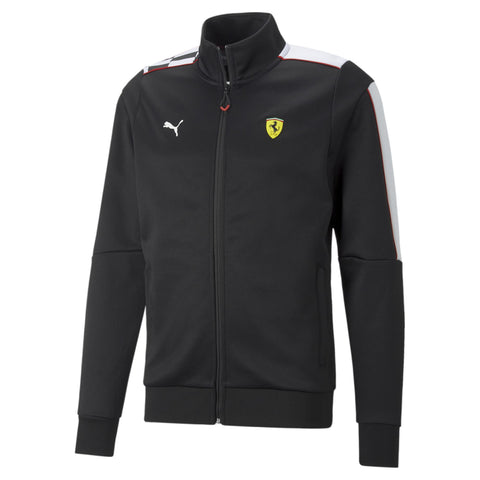 PUMA Men's Standard Scuderia Ferrari Race MT7 Track Jacket, Black, Medium