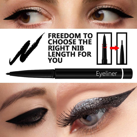 Generic Eyeliner, Waterproof, Long-lasting, Soft and Gentle Eyeliner for Women Eye-Makeup; [3-in-1]Eyeliner *3; Black #-0405033