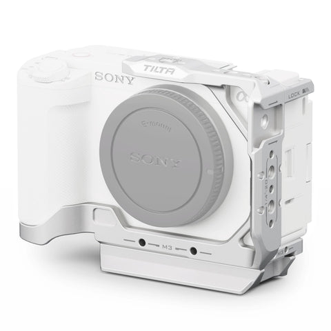 Tilta ZV-E1 Cage,Half Camera Cage Compatible with Sony ZV-E1 High Compatibility and Lightweight Design for Vlogging - Silver TA-T35-HCC-S