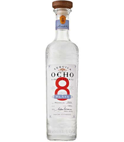 Ocho Blanco Tequila, 50 cl - Award Winning Premium Tequila - Made with 100% Blue Agave - Single Estate