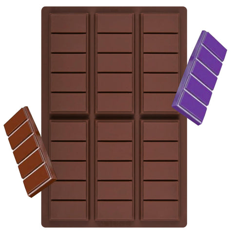 Muswelf 1PCS 0.6 Inch 6 Cavities Chocolate Bar Mold, Rectangle Silicone Chocolate Bar Mold, Pistachio Chocolate Bar Mold, Candy Bar Mold for Filling Knafeh Pistachio Chocolate Candy Bar
