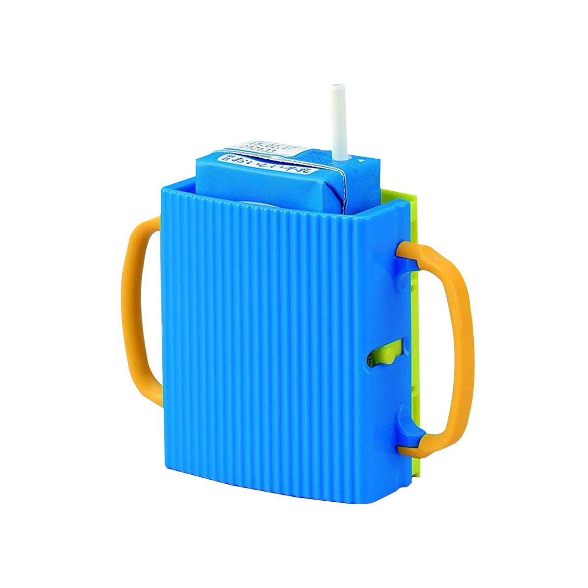 Childrens No Squeeze Juice Cup Holder,LIUHUIZEYU Juice Box Holder for Toddlers Adjustable Folding Food Pouch and Milk Box Holder for Kids No Spill, Telescopic Cup Holder (blue)
