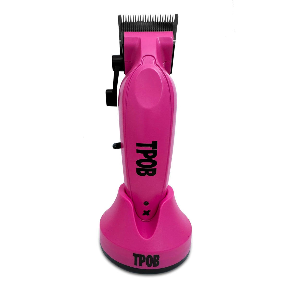 TPOB X Digital Brushless 6800rpm Professional Hair Trimmer Hair Clippers for Men, Psycho Zero Gapped T-Blade Trimmer Cordless Rechargeable Edgers Clippers (X Clipper Pink with Stand)
