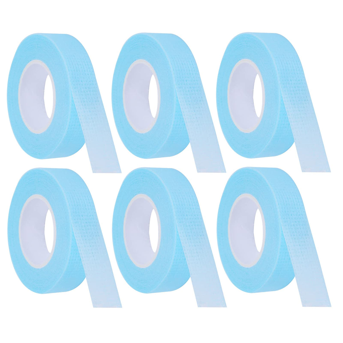 WLLHYF 6 Rolls Eyelashes Extension Tape? Breathable Medical Microporous Tape Sensitive Skin Tape Adhesive Fabric Lash Tape for Professional Individual Makeup Eye Lashes Tools