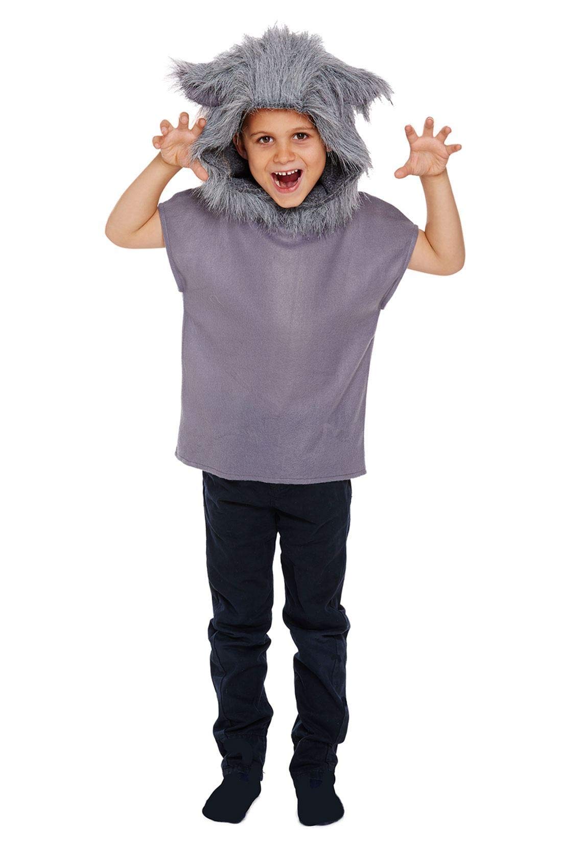 HENBRANDT Childrens Wolf Costume Small 4-6 Years