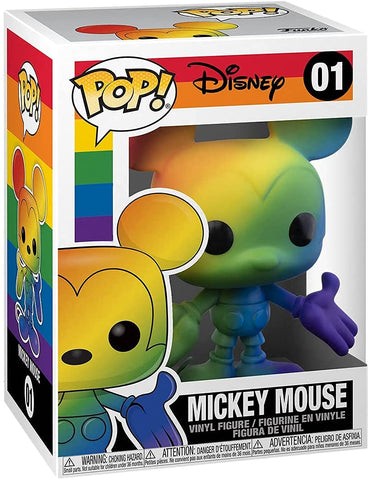 Mickey Mouse Rainbow Pop #01 Disney: Pride Vinyl Figure (Bundled with EcoTek Protector to Protect Display Box)