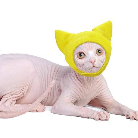 Sphynx Cat Hat Ear Protector Cat Covering Ears Hat for Hairless Cats Hat Head Protector