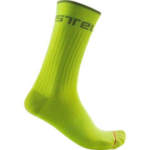 Castelli Distanza 20 Socks ELEC-LIME-383 L-XL