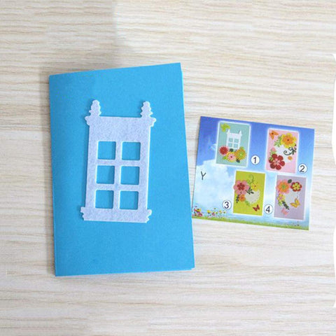 4 Pcs Card Making Kits DIY Handmade Greeting Card Kits Scrapbook Supplies Kit Cards and Envelopes for Girls (Random Style)