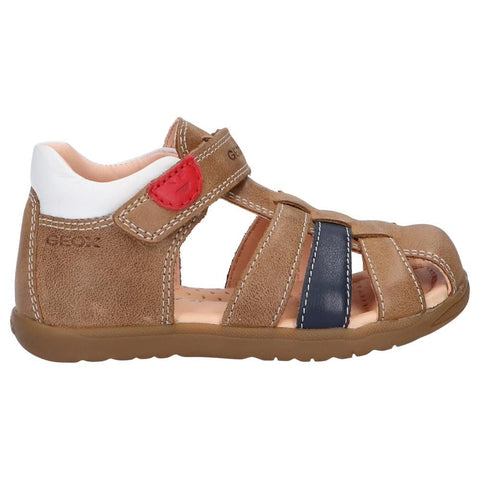 Geox Baby Boy's Macchia Sandal 1 (Toddler) Caramel 24 (US 8 Toddler) M