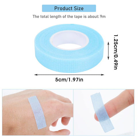 WLLHYF 6 Rolls Eyelashes Extension Tape? Breathable Medical Microporous Tape Sensitive Skin Tape Adhesive Fabric Lash Tape for Professional Individual Makeup Eye Lashes Tools
