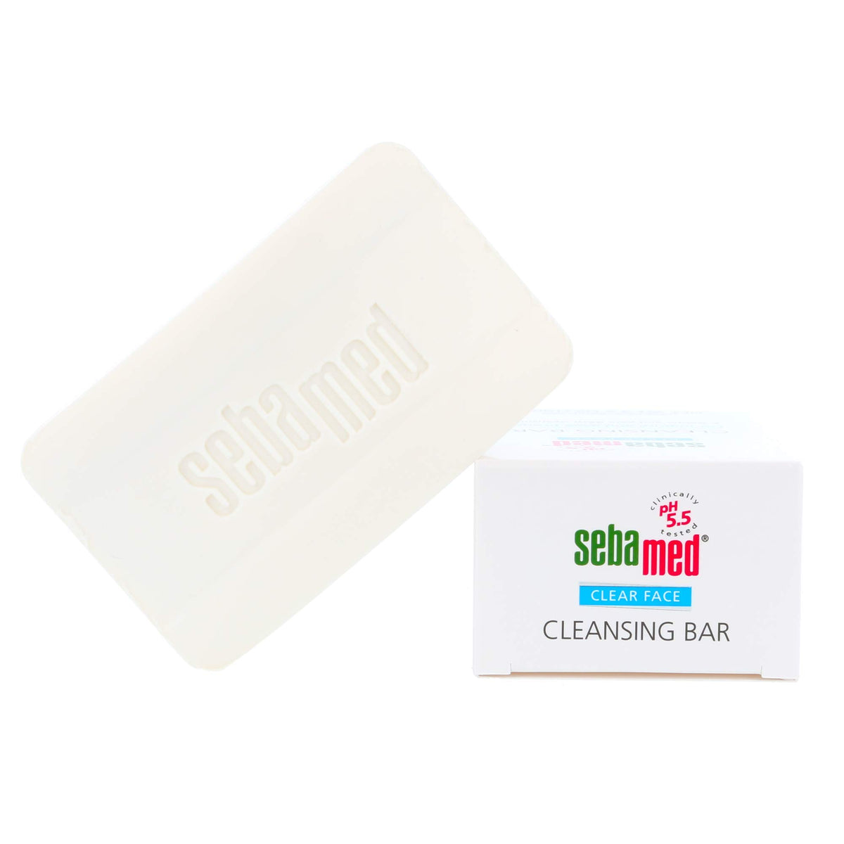 Sebamed Clear Face Teenage Cleansing Bar 100g - Effectively Reduces Pimples and Blackheads - For Impure and Acne Prone Skin - Pack of 2