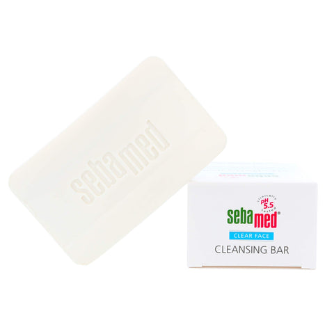 Sebamed Clear Face Teenage Cleansing Bar 100g - Effectively Reduces Pimples and Blackheads - For Impure and Acne Prone Skin - Pack of 2