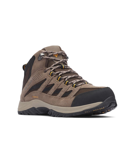 Columbia Men's Crestwood Mid Waterproof, 2024 Cordovan/Squash, 9.5