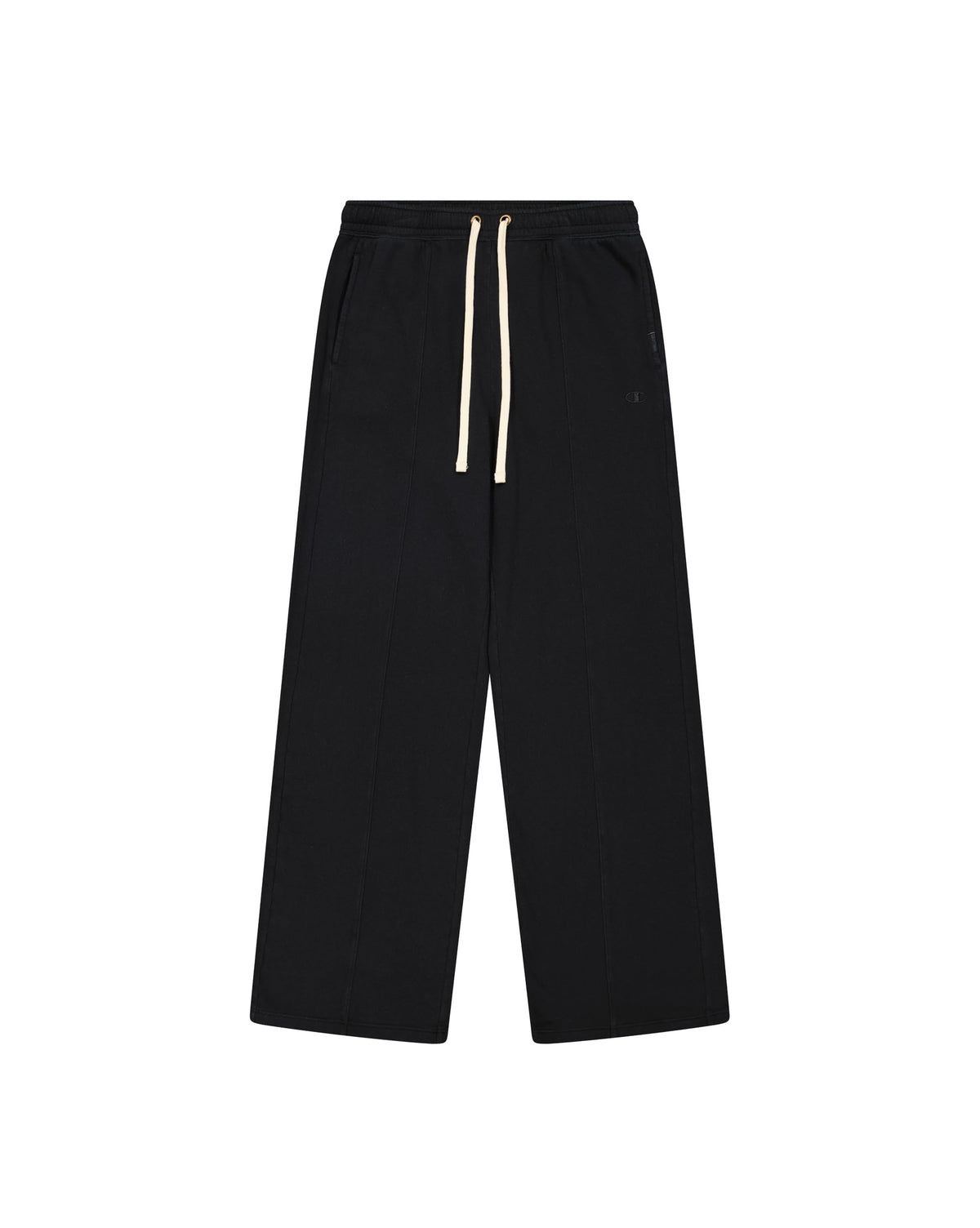 Champion Women's Legacy Vintage Wash W (117638) -Nano-Fleece Wide Leg Sweatpants, Black (KK001), L