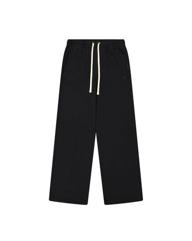 Champion Women's Legacy Vintage Wash W (117638) -Nano-Fleece Wide Leg Sweatpants, Black (KK001), L