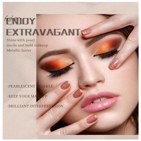 Easilydays Smoky Cream Eyeshadow Pencil, Shimmer Metallic Shimmer Multi-Dimensional Finish for Bold Eye Looks, 3 In 1 High Gloss & Glitter Sleeping Silkworm, Crayon Eyeshadow, Long Lasting No Smudging Pearlescent (#07)