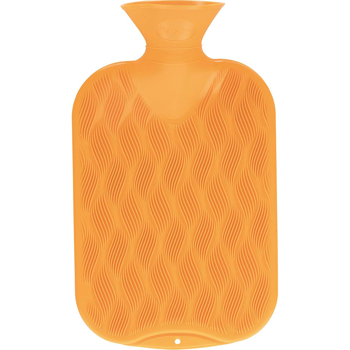 fashy Hot Water Bottle Wave Checked 2.0 L Orange