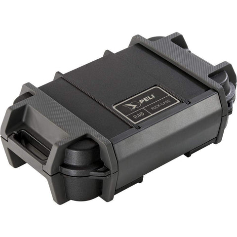 PELI R40 Protective Container Shockproof Protection for Small Tools and Electronics for Outdoor Activities, IP68 Waterproof and Dustproof, 1.12 L Capacity, Colour: Black