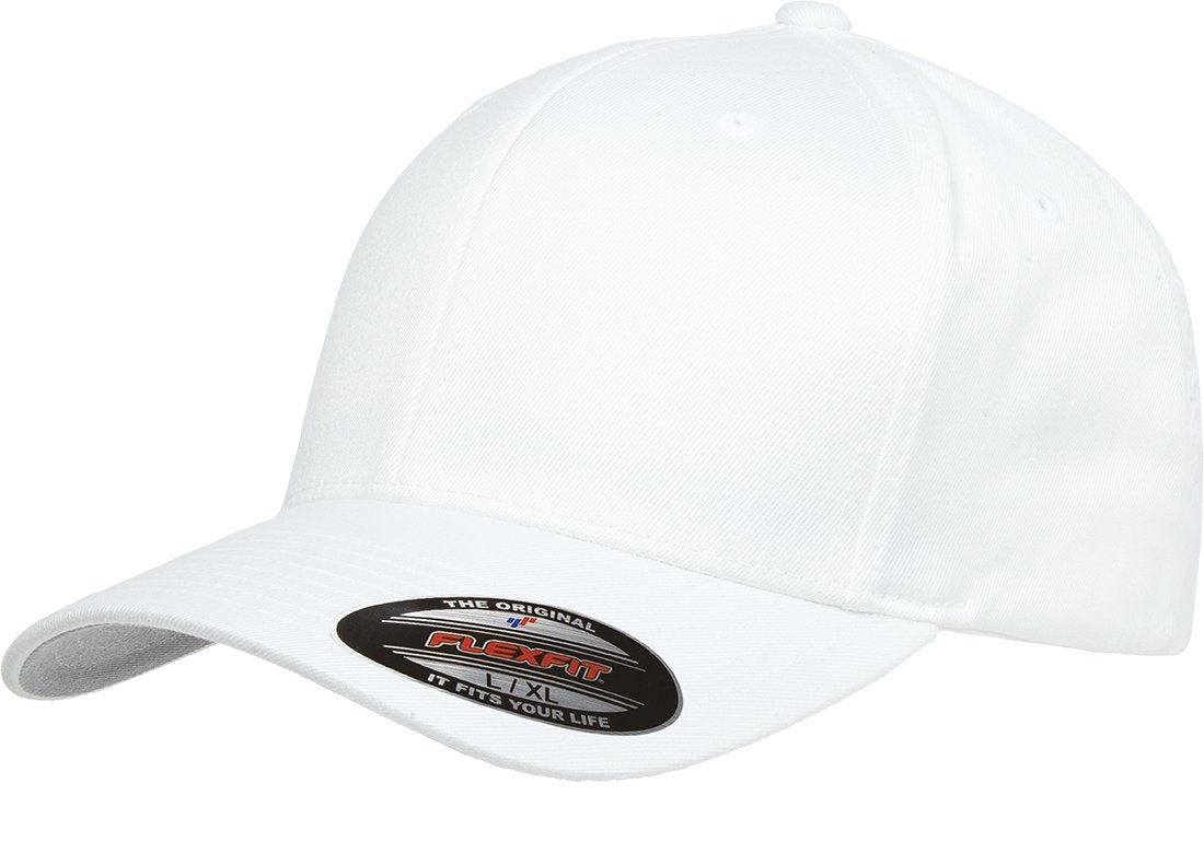 Flexfit 6277 Wooly Combed Twill Cap White