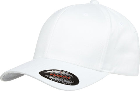 Flexfit 6277 Wooly Combed Twill Cap White