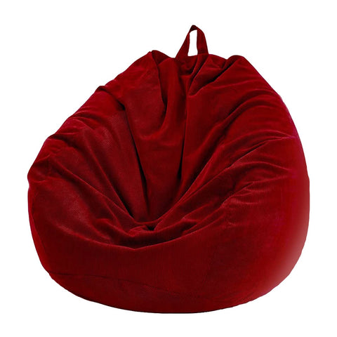 Chickwin Bean Bag Corduroy without Filling, Gaming Bean Bags Chair for Adult Kids, Highback Comfortable Indoor Outdoor Living Room Large Beanbag Seat