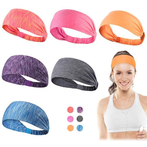 Dreamlover Headbands for Womenâ€™s Hair, Head Bands Adult Women, Sports Headbands for Women, Running Headbands, 6 PCS