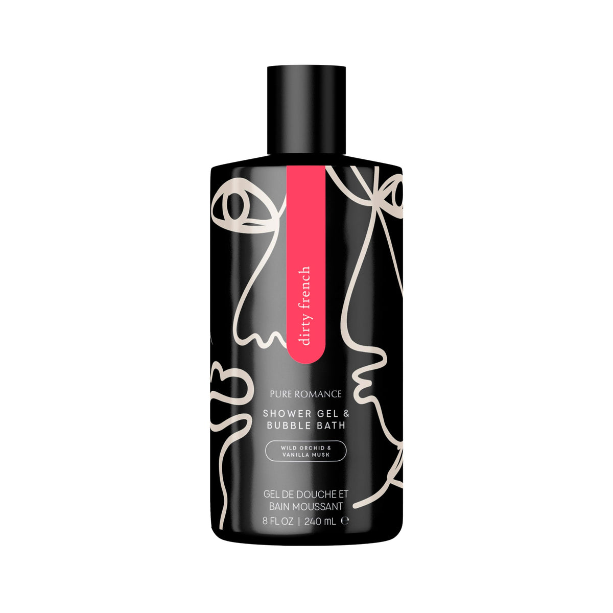 Pure Romance Shower Gel & Bubble Bath, Dirty French