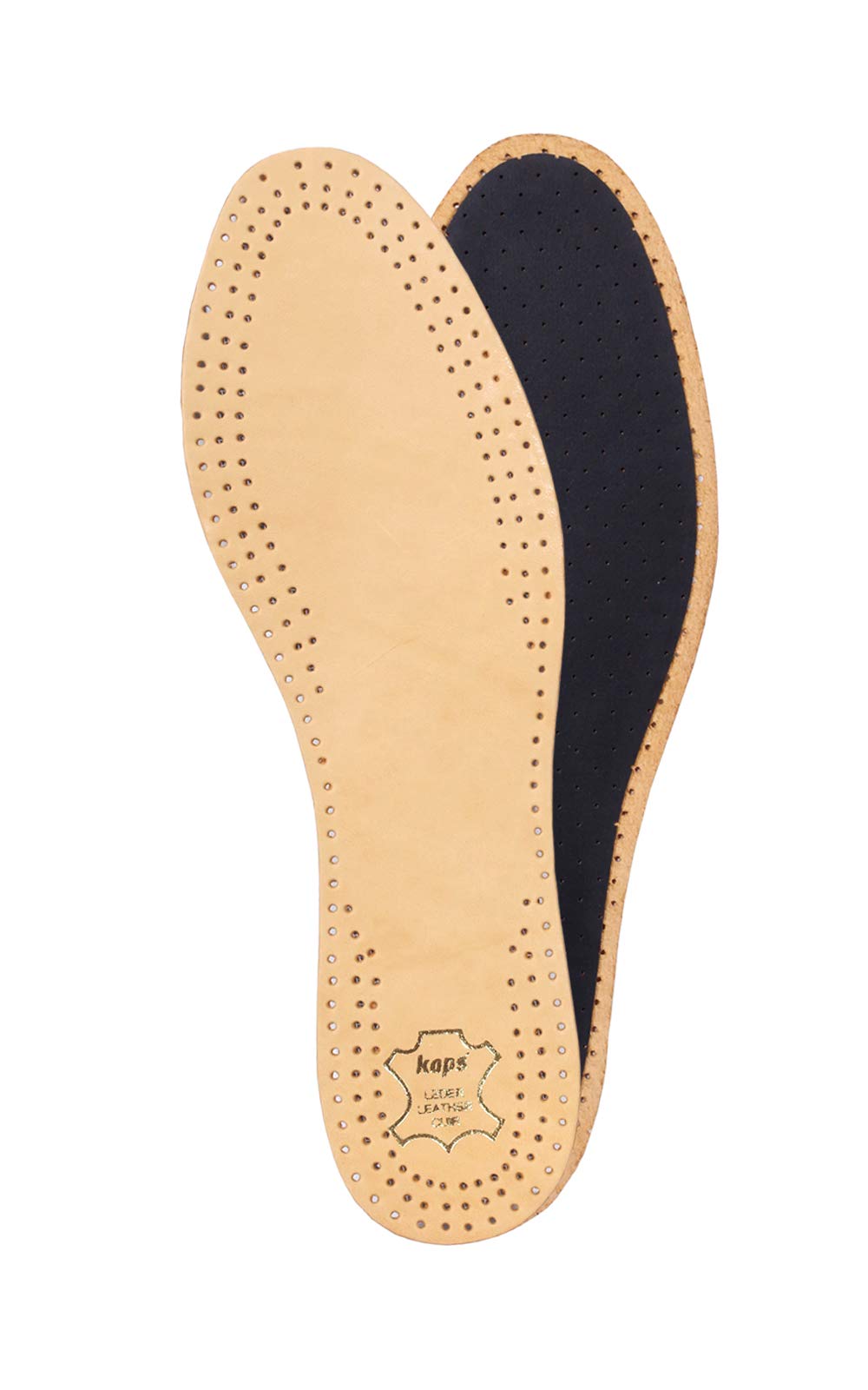 Naturally Vegetable Tanned Premium Shoe Insoles with Activated Carbon for Shoes and Boots, Kaps Extra Leather (Woman/UK 4 / EUR 37)
