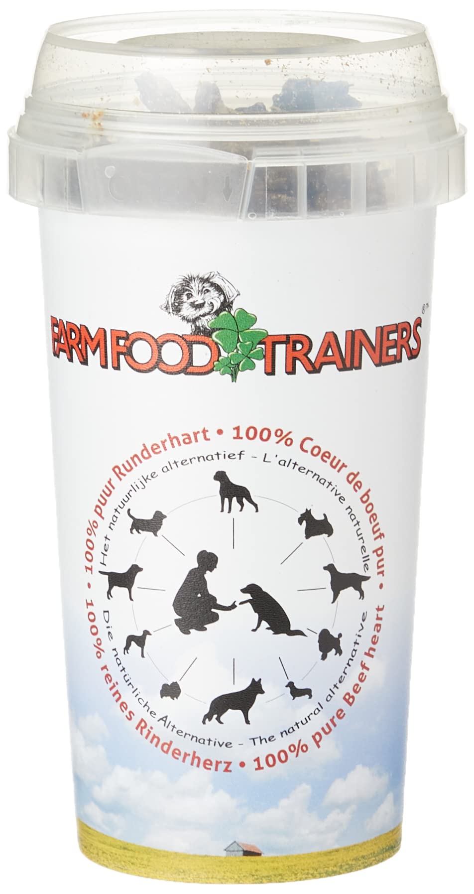 Farm Foods Trainer Beef Heart Dog Treats 90gm Tub