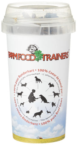 Farm Foods Trainer Beef Heart Dog Treats 90gm Tub