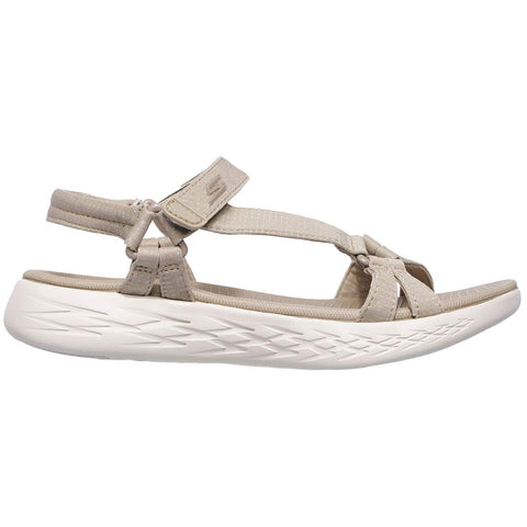 Skechers Women's On-the-go 600 - Brilliancy Sport Sandal, Natural, 6 UK