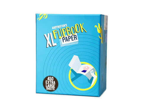 ANDYMATION XL Flipbook Paper Pack for Drawing and flipbook Making, Ideal for Large Scale Animation