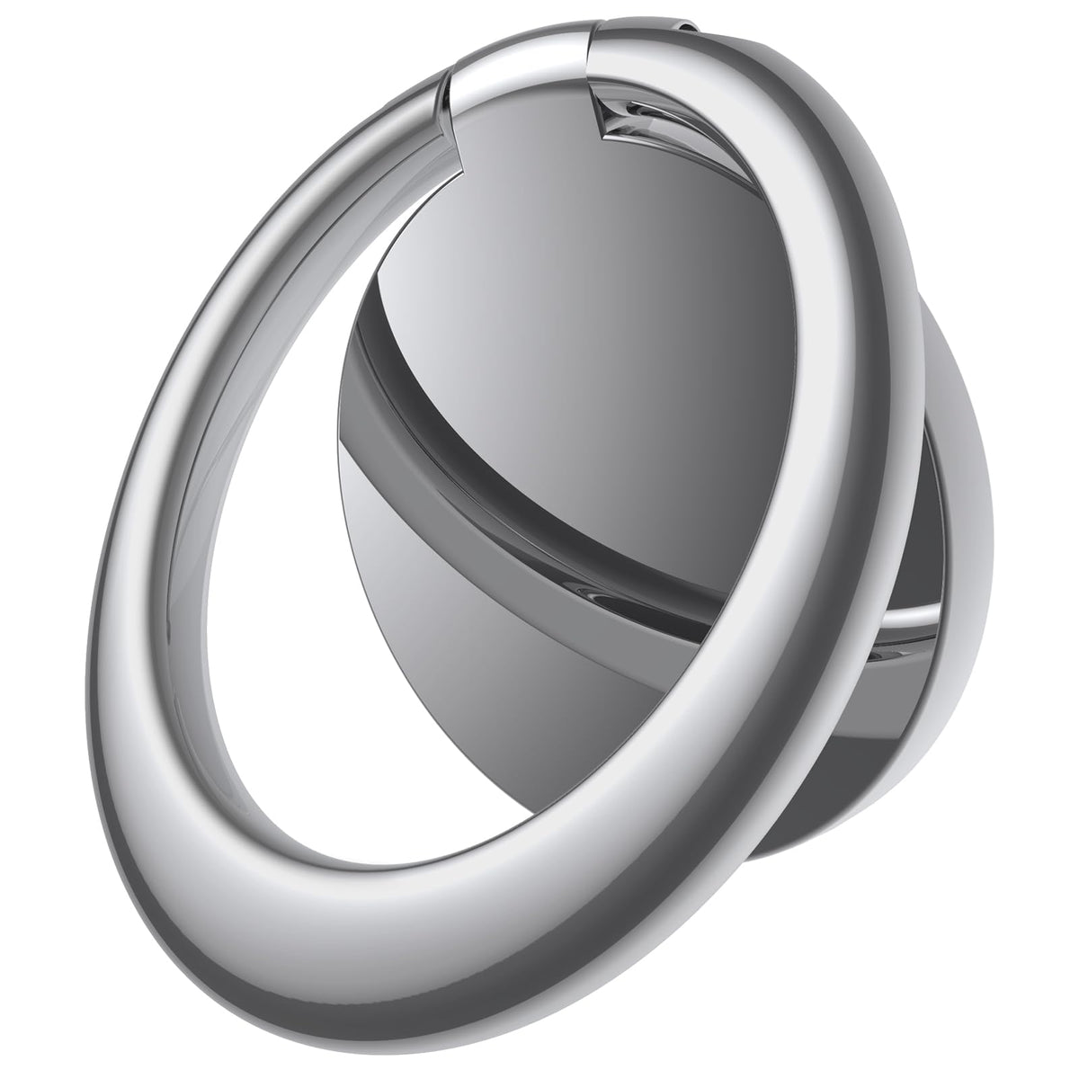 JETech Cell Phone Ring Holder, 360 Degree Rotation Metal Finger Grip Adjustable Cellphone Stand for Magnetic Car Mount, Compatible with iPhone, Galaxy, Pixel and More Smartphone (Silver)