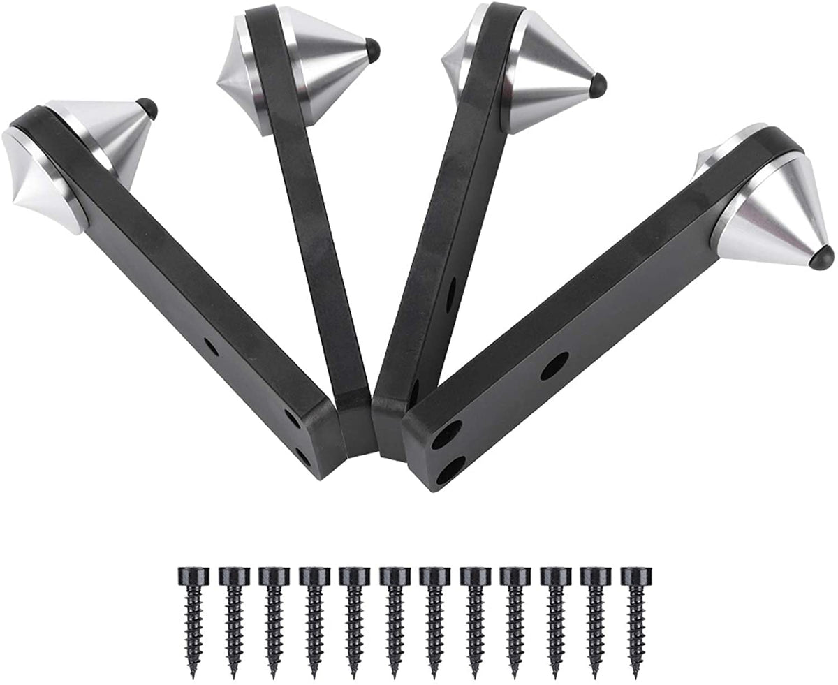 4PCS Speaker Shockproof Bracket, Shocking Proof Of Hifi Speaker, Aluminum Speaker Spike Set, Suitable For Bookshelves, Subwoofers, Floor Boxes, Speakers, Power Amplifiers