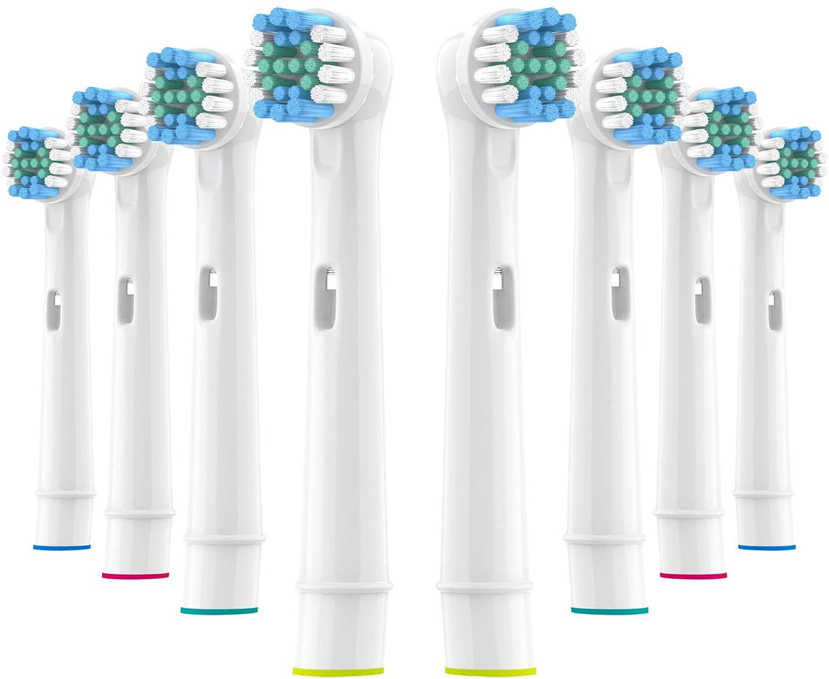 YanBan 8pcs Replacement Brush Heads for Oral B, Refills Toothbrush Heads for Oral-B Electric Toothbrush, Works with Gentle Deep Cleaning to Remove Stains (8 Pack)
