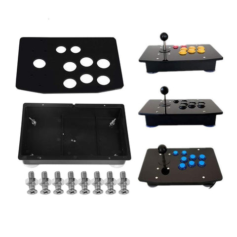 MOUDOAUER Metal Acrylic Panel and Case DIY Set Kits Replacement Game PC Rocker Joystick DIY Cabinet for Arcade Game Accessory