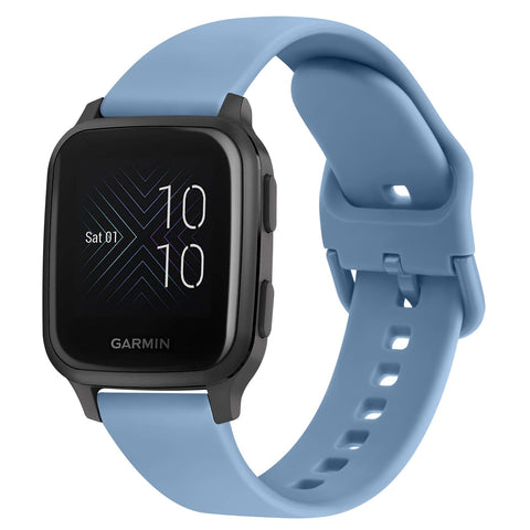 Strap Compatible with Garmin Venu Sq Music Strap, 20mm Soft Silicone Strap Replacement Wristband for Garmin Venu Sq Music/Garmin Venu Sq/Garmin Venu/Garmin Venu 2 Plus (Sky Blue)