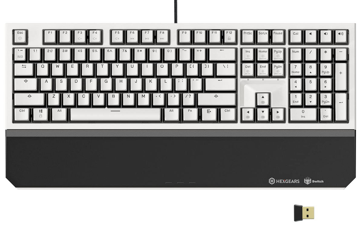 Hexgears X5pro Wireless Mechanical Keyboard, Triple Mode BT5.0/2.4G/USB-C Mechanical Keyboard with Kailh Box Red Switch, Hot Swappable 108 Keys Full Size Keyboard for Windows All Laptop Mac