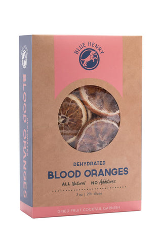BlueHenry Dehydrated Blood Orange Wheels - 2.5 oz - 20+ slices - Natural Fruit