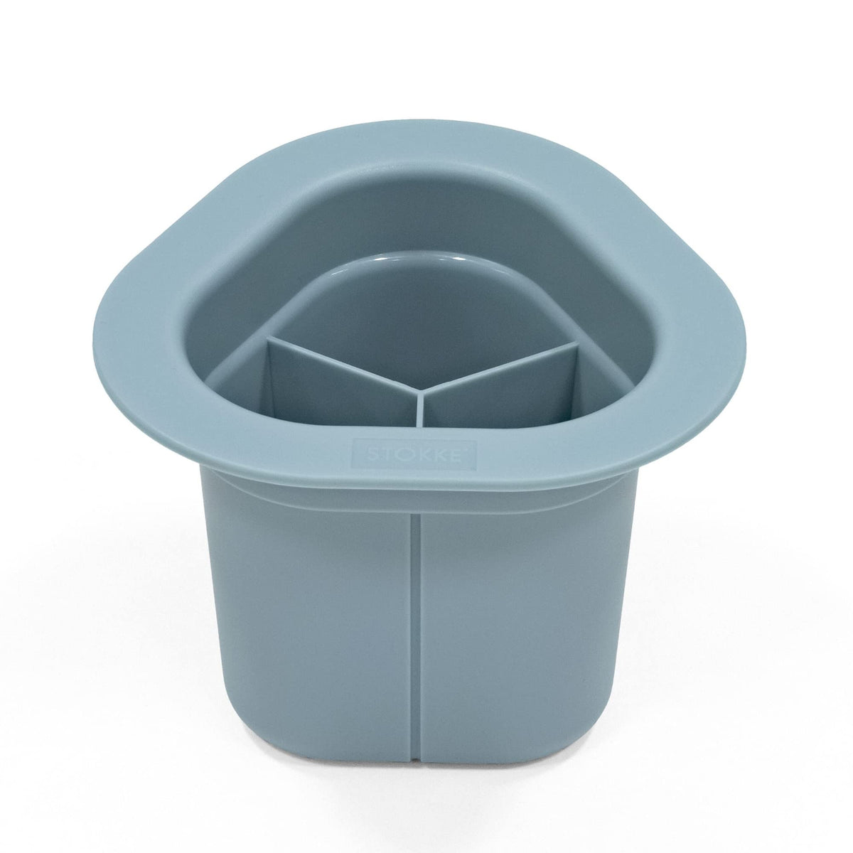 Stokke MuTable Storage Cup, Slate Blue - 2023 Redesign - Store Art Supplies & Small Toys - Encourages Collaboration & Sharing - Easy to Use & Clean - For Toddlers 1.5+