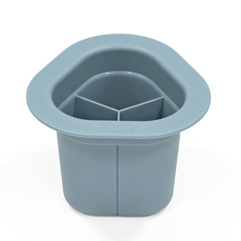 Stokke MuTable Storage Cup, Slate Blue - 2023 Redesign - Store Art Supplies & Small Toys - Encourages Collaboration & Sharing - Easy to Use & Clean - For Toddlers 1.5+