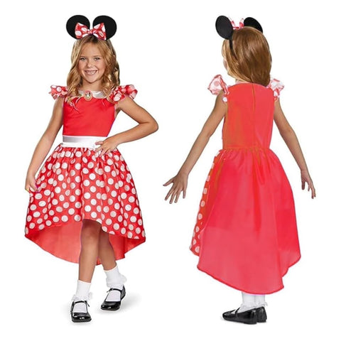 Disguise 129449M-EU-6 Pink Minnie Classic (Eu) Dress Up Costume, Girls, Multi, 3-4