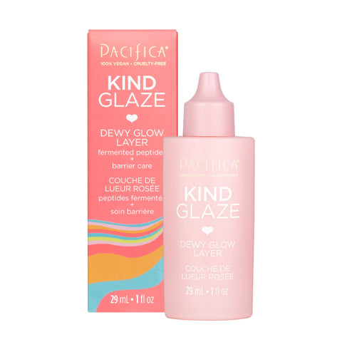 Pacifica Beauty, Kind Glaze Dewy Glow Layer, Face Foundation Primer & Highlight, Creates a Flawless Filter, Illuminating Primer, All Skin Tones, Universal Shade, Vegan Collagen, Ceramides, Vegan