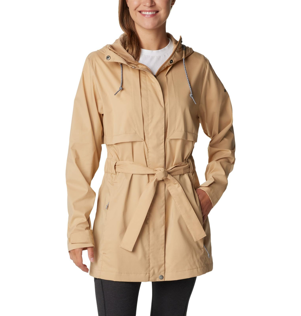 Columbia Women's Pardon My Trench II Rain Jacket, Canoe, XX-Large