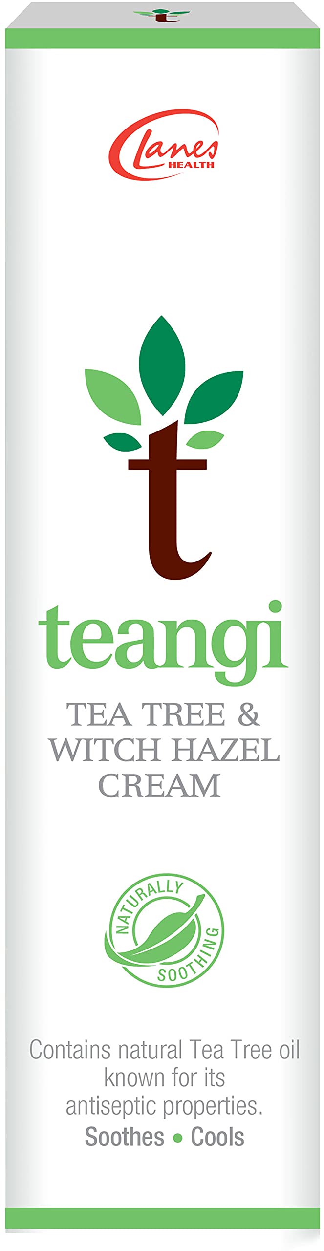 Teangi Tea Tree and Witch Hazel Cream, Soothing and Calming Treatment for Irritated Sensitive Skin with 100% Natural Ingredients, 28g