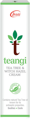 Teangi Tea Tree and Witch Hazel Cream, Soothing and Calming Treatment for Irritated Sensitive Skin with 100% Natural Ingredients, 28g
