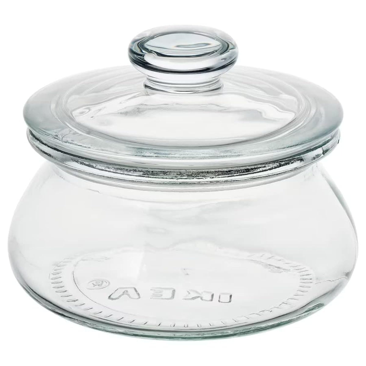 Ikea || VARDAGEN Jar with lid | clear glass